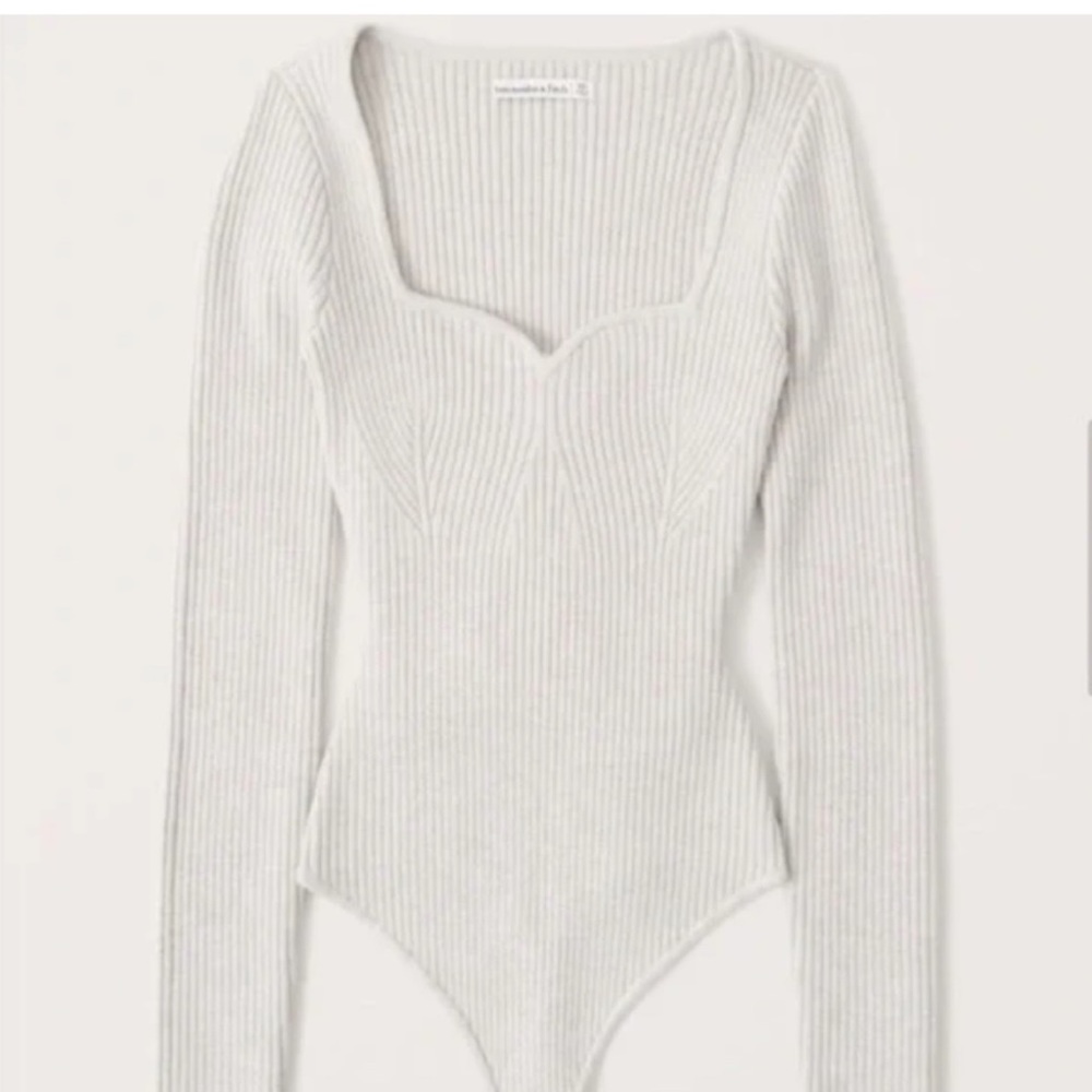 Abecrombie and Fitch - White Long Sleeve Bodysuit